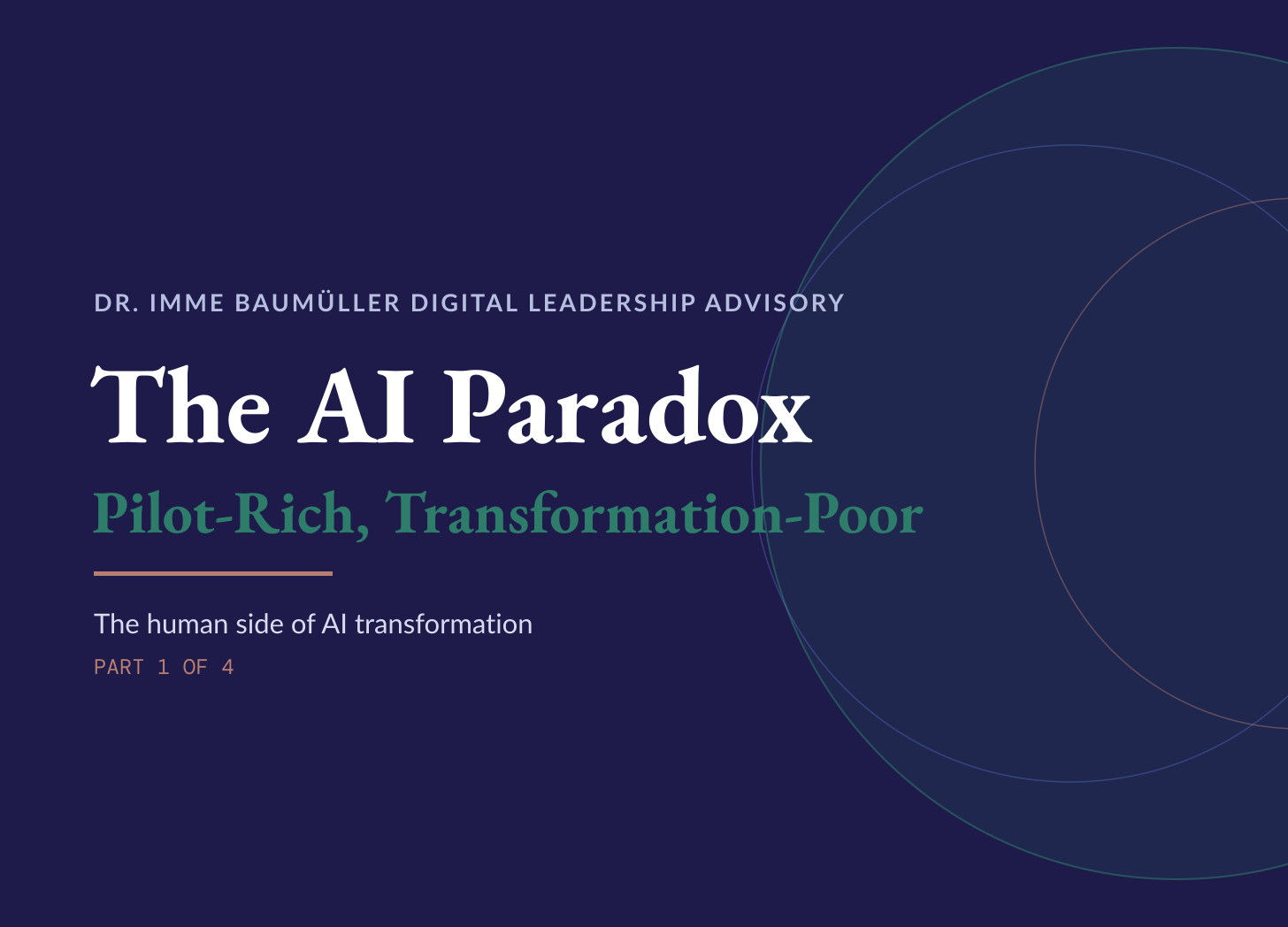 The AI Paradox: Pilot-Rich, Transformation Poor